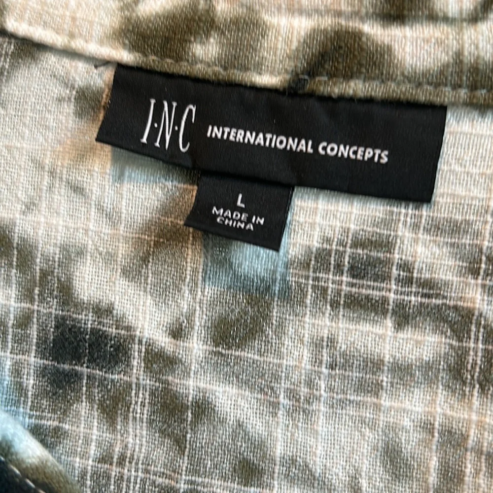 INC International Concepts tie-dyed green/white/black. Excellent condition - Picture 2 of 5